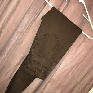 H&M Army green high waisted pants